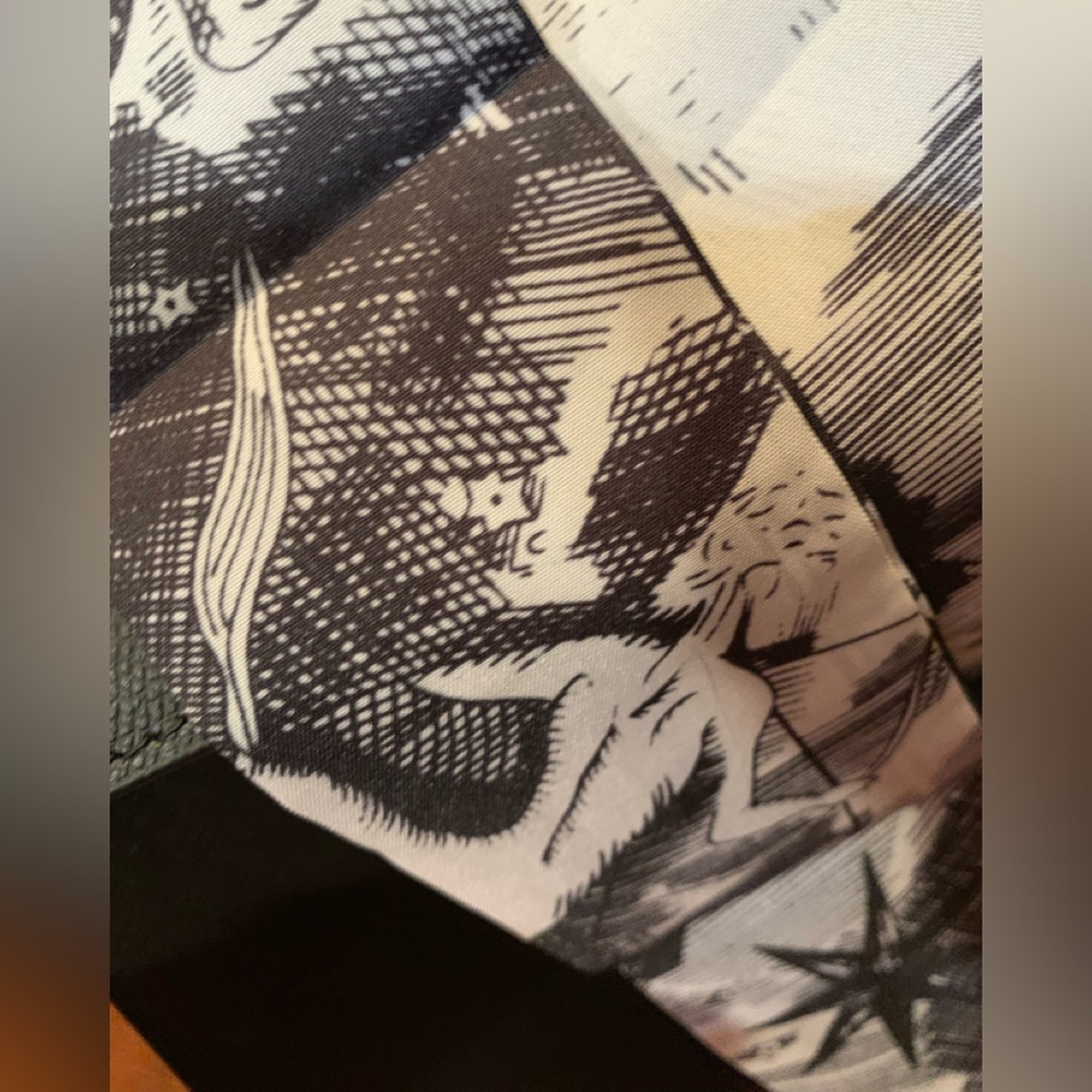 Rare silk scarf for purse, neck, hair , decor. Brand new condition.Must have!